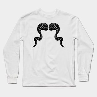 Swirl Moustache Long Sleeve T-Shirt